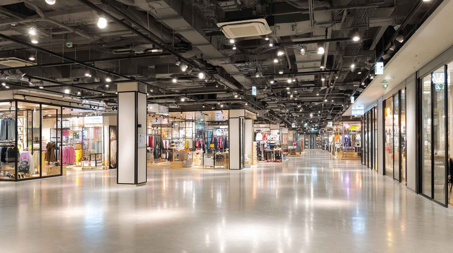 Каркасные перегородки для торговых центров