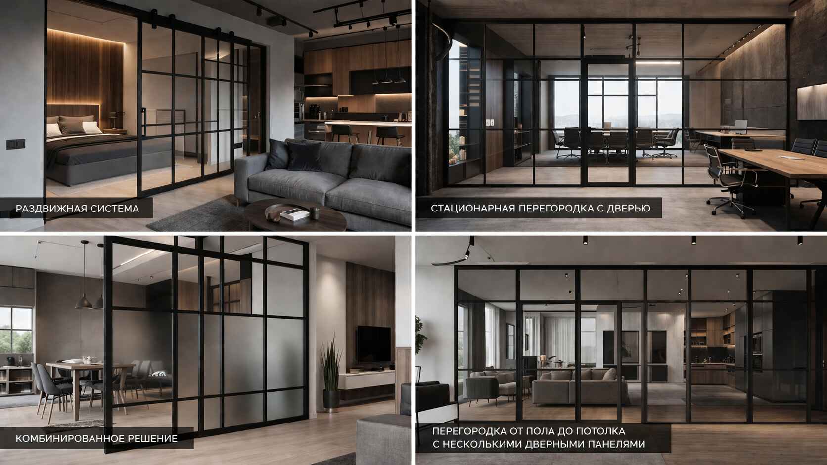 Лофт перегородки