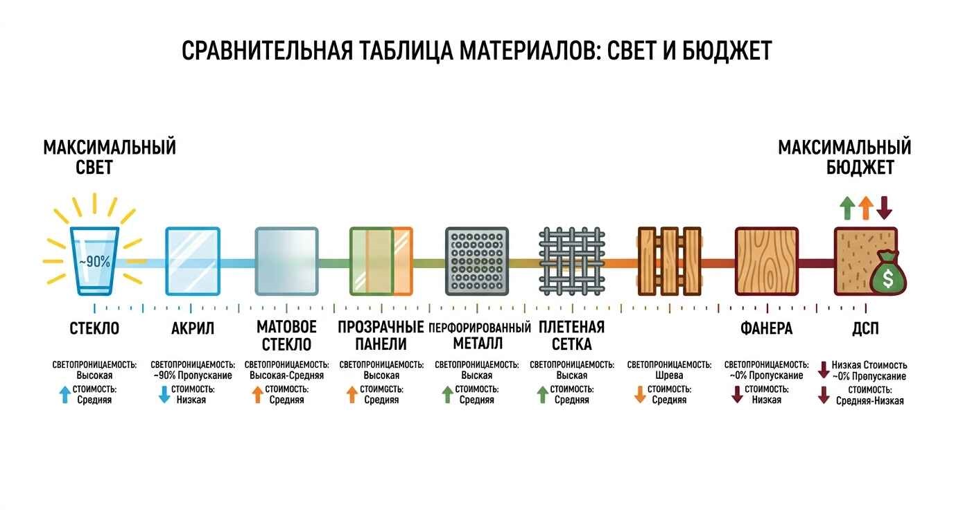 Материалы для офисной перегородки