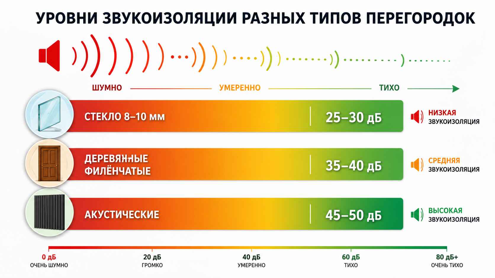 Звукоизоляция перегородок