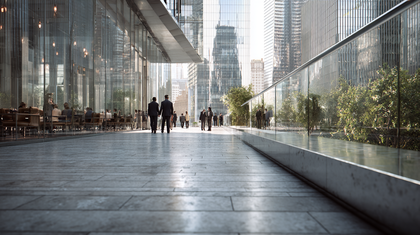 Стеклянные ограждения для бизнес-центра