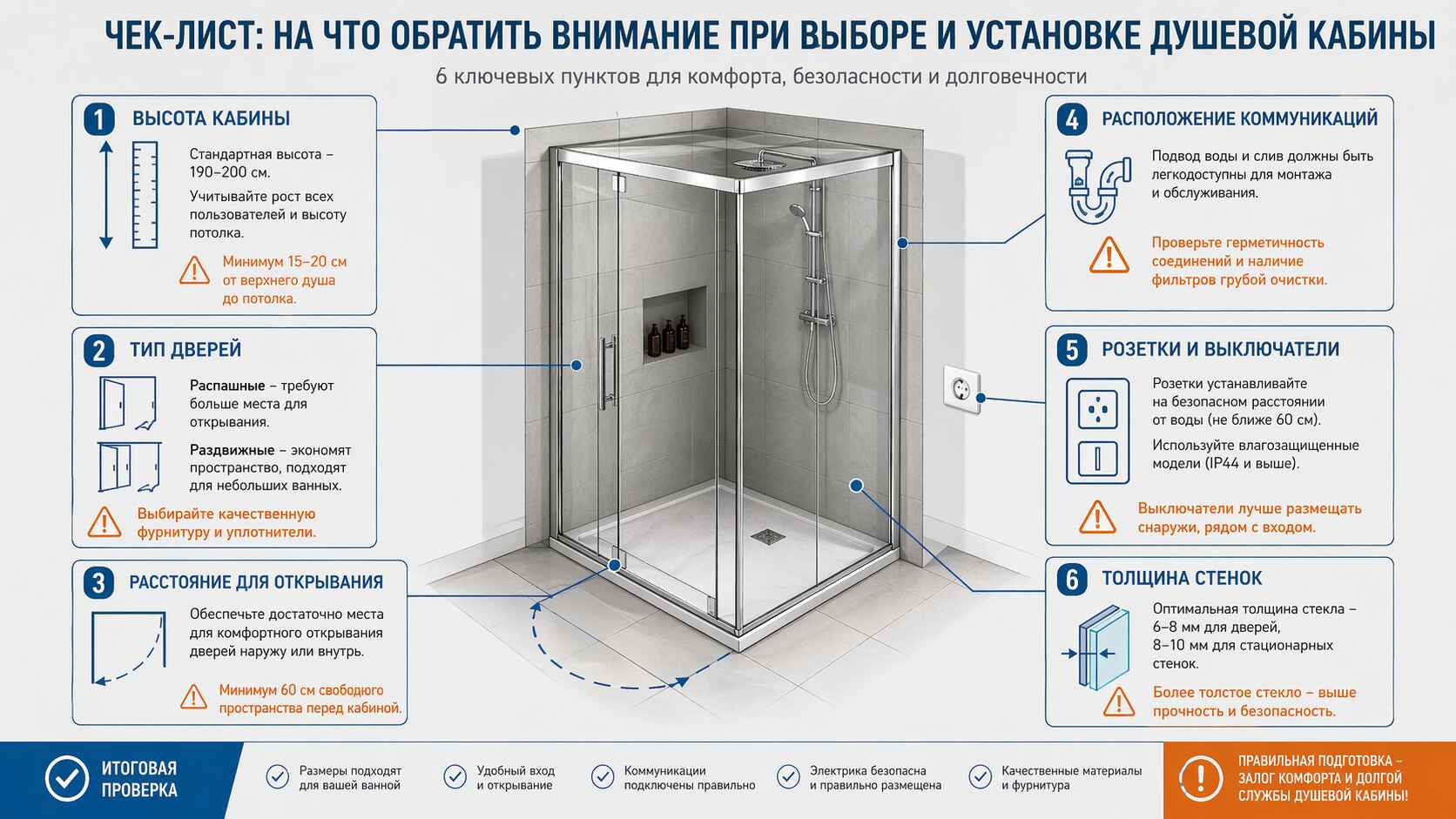 Выбирая душевую кабину