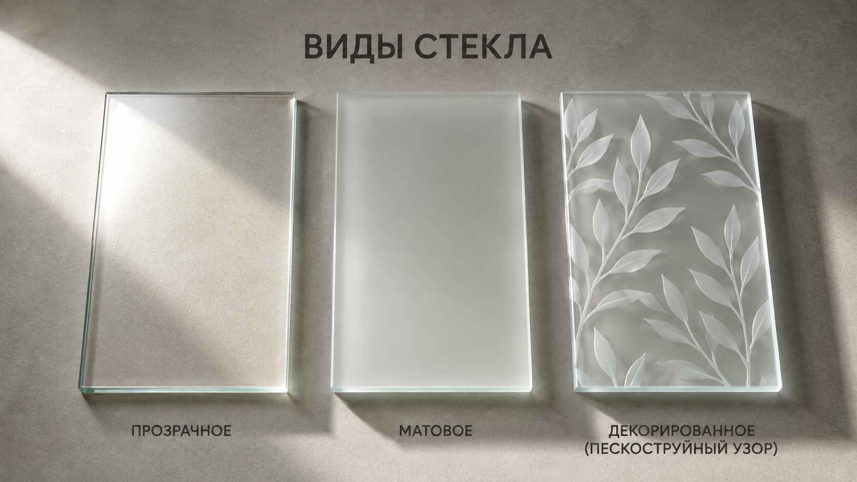 Виды стекла