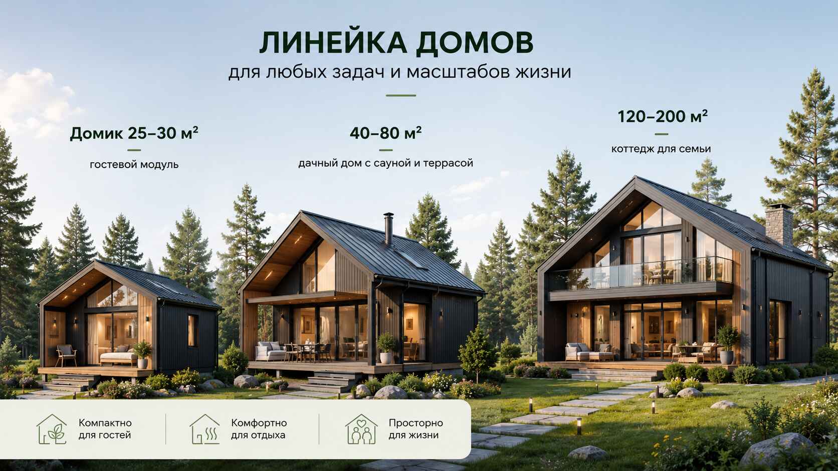 Стеклянные дачные дома и загородные форматы