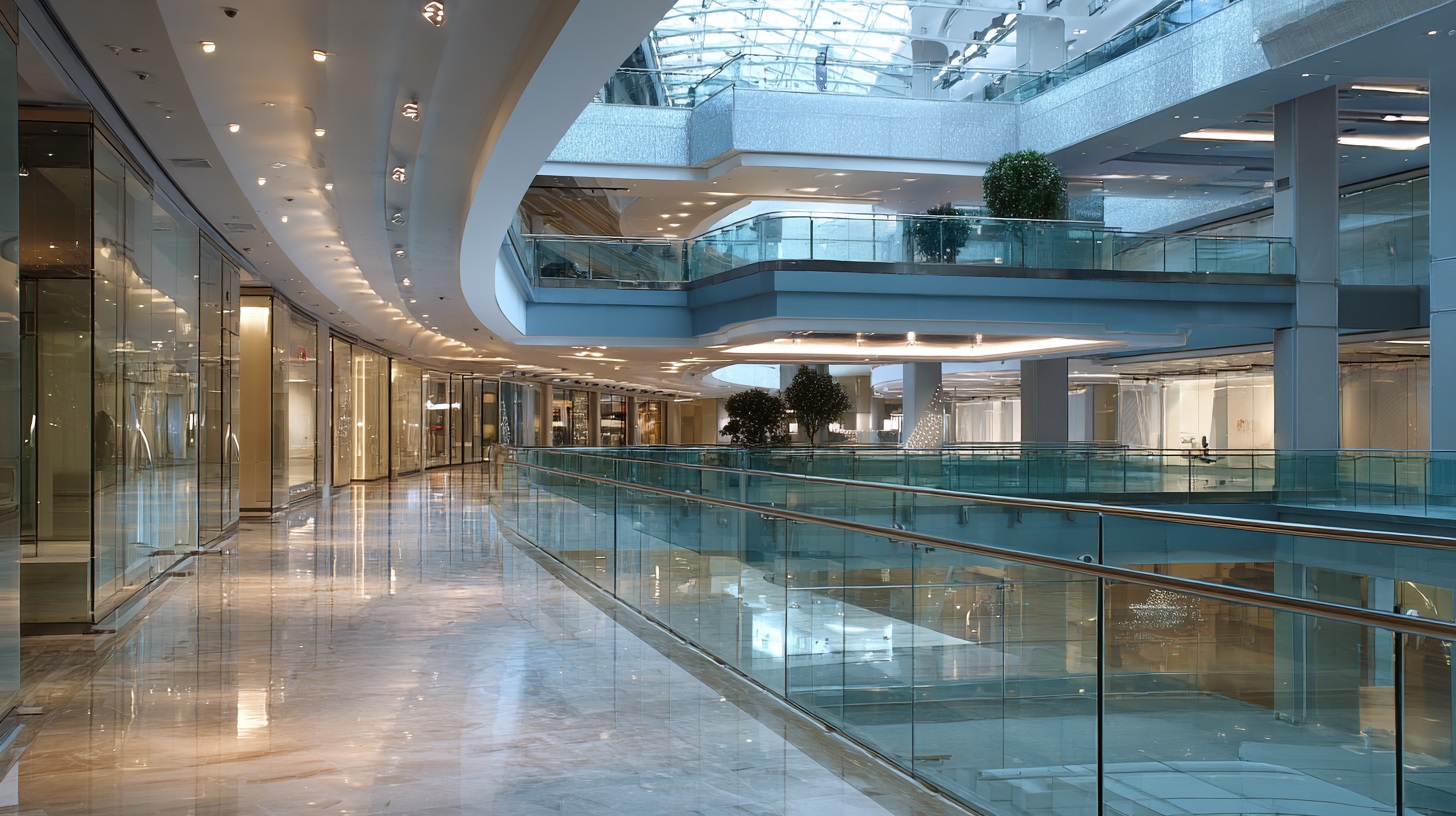 Стеклянные ограждения балюстрад