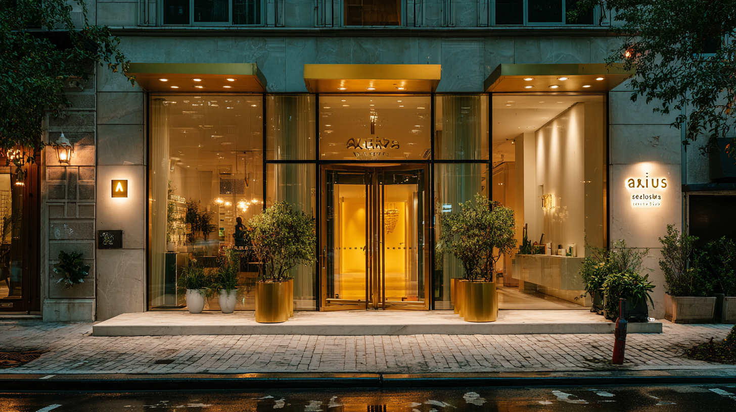 Вход в салон красоты