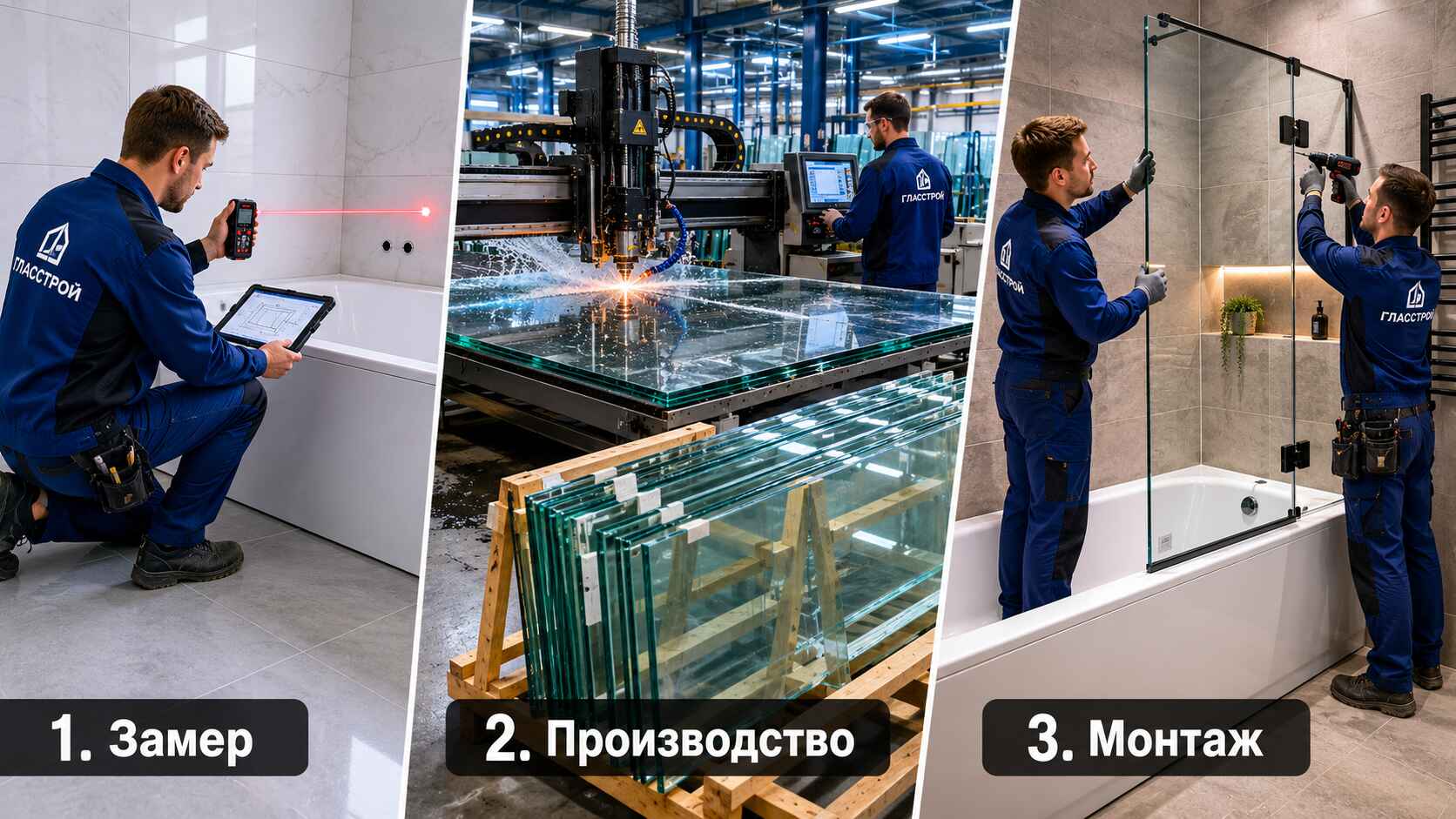 Как происходит замер, изготовление и монтаж