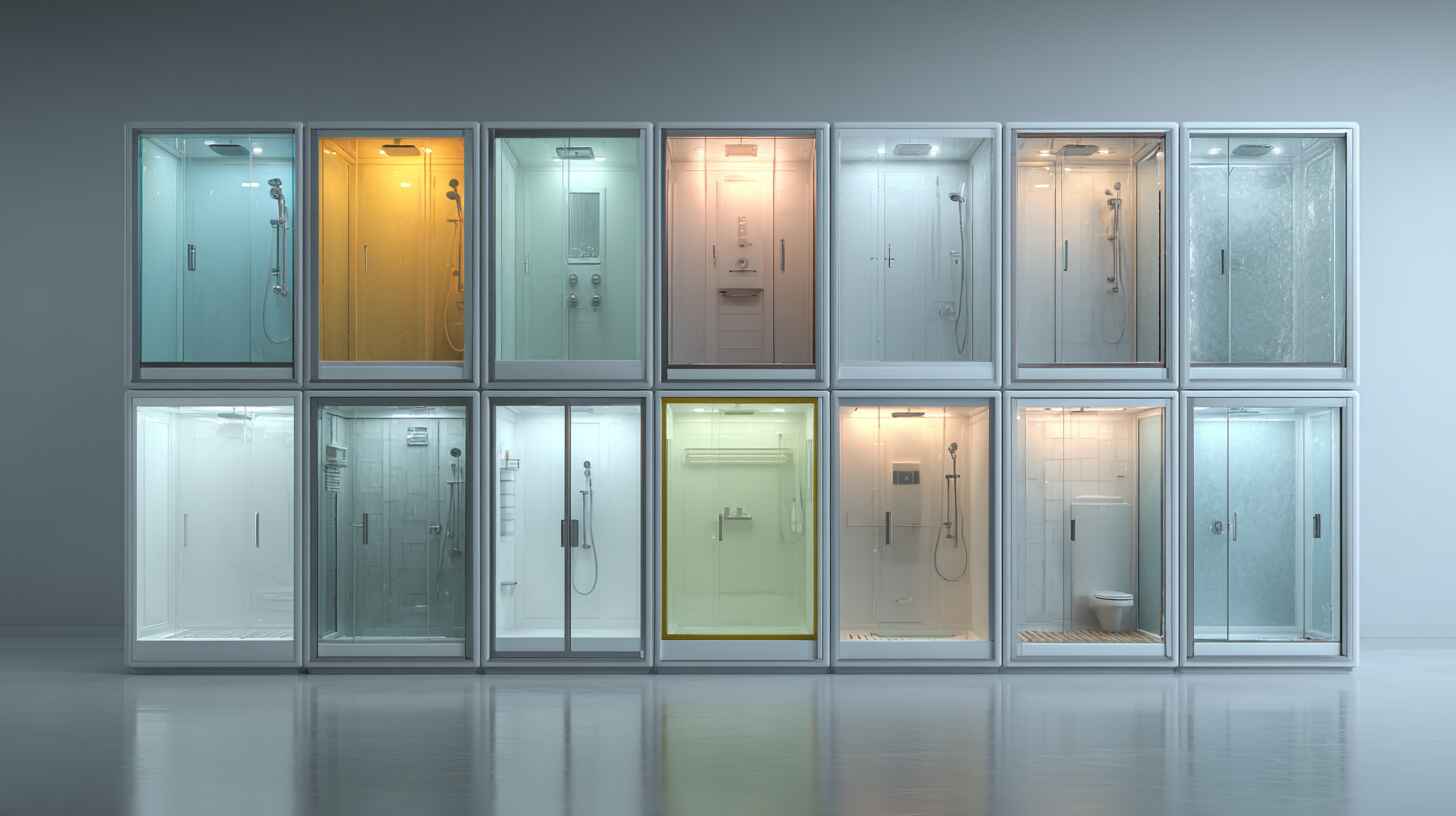 Стандартные размеры душевой кабины