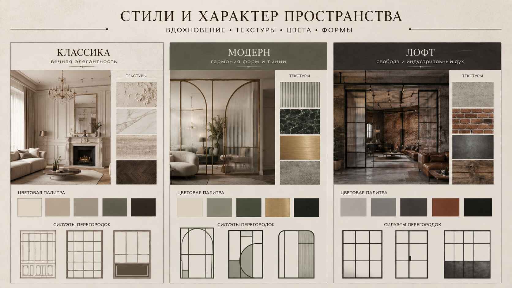 Стильные решения для интерьеров