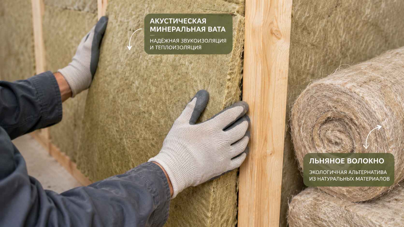 Звукоизоляция и утепление перегородок