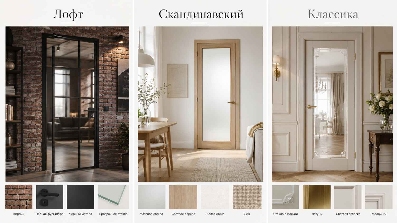 Стекло и стиль: как дверь работает на интерьер
