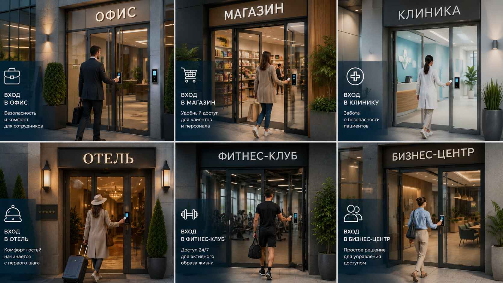 Автоматические двери в офис, магазин и другие объекты