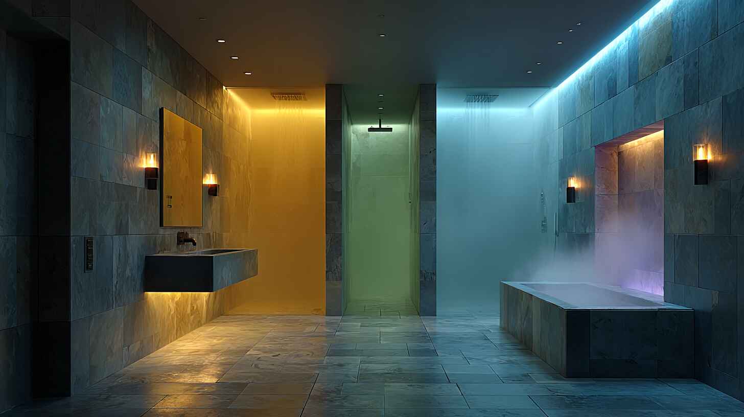 Освещение душевой зоны