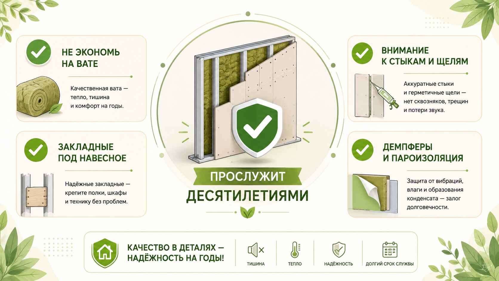 иллюстрация-чеклист «правильно»