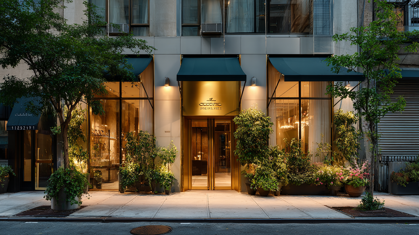 Входная группа салона красоты