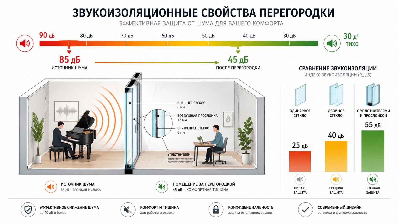 Звукоизоляция перегородок