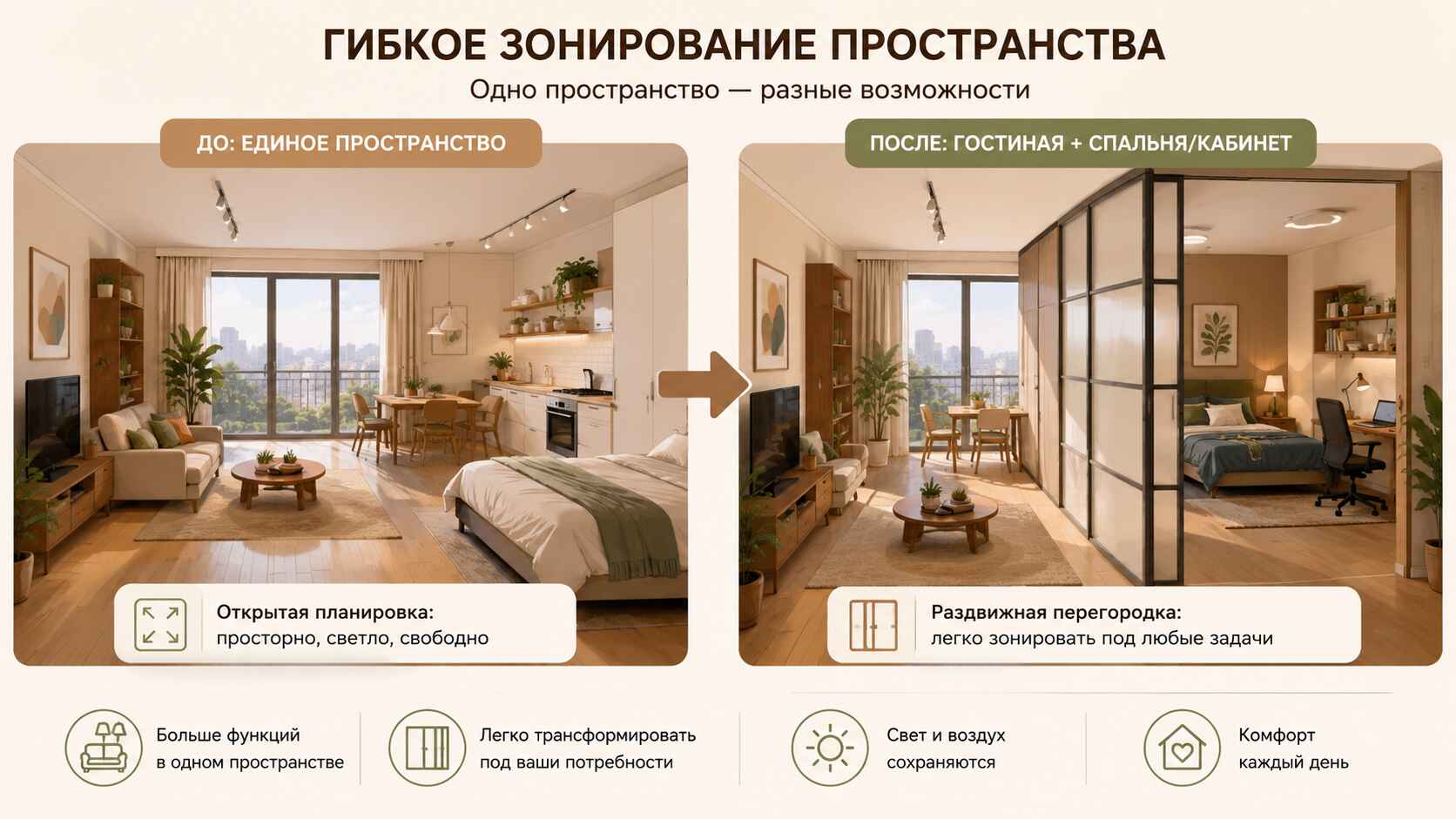 Гибкое зонирование