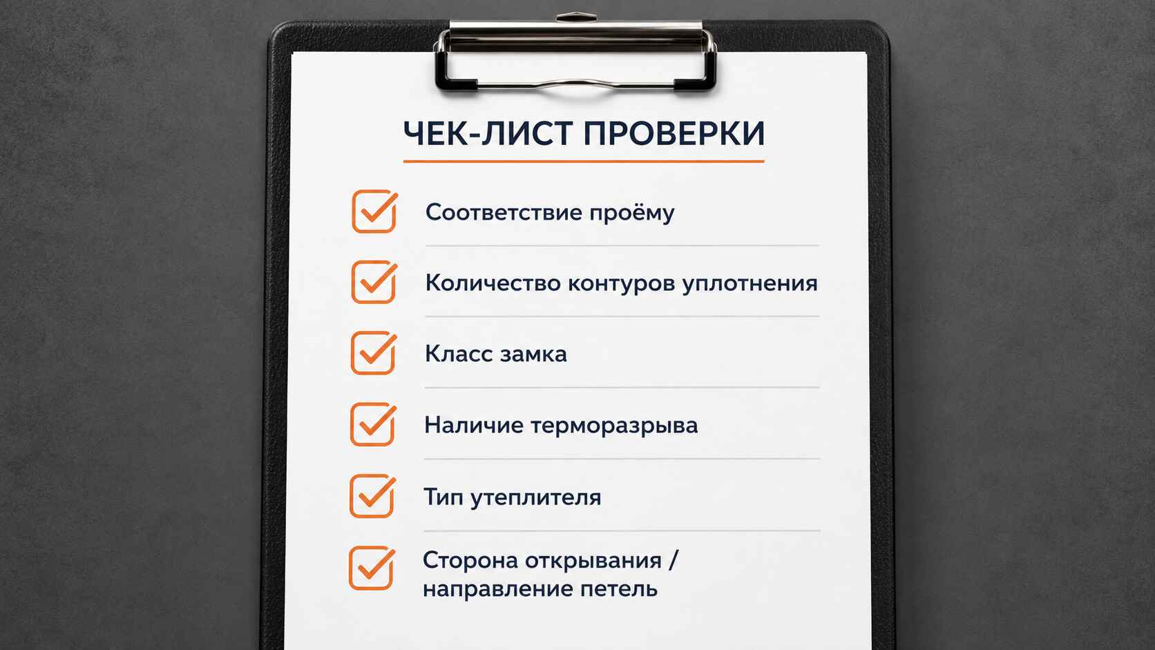 чеклист «перед покупкой»
