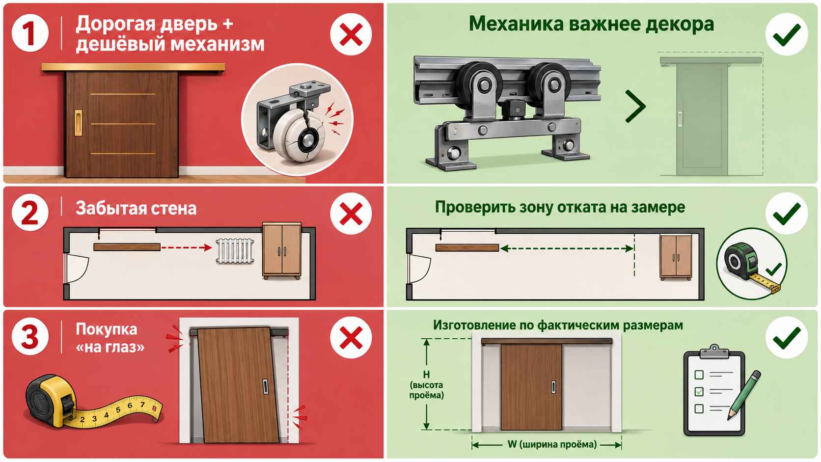Частые ошибки при выборе