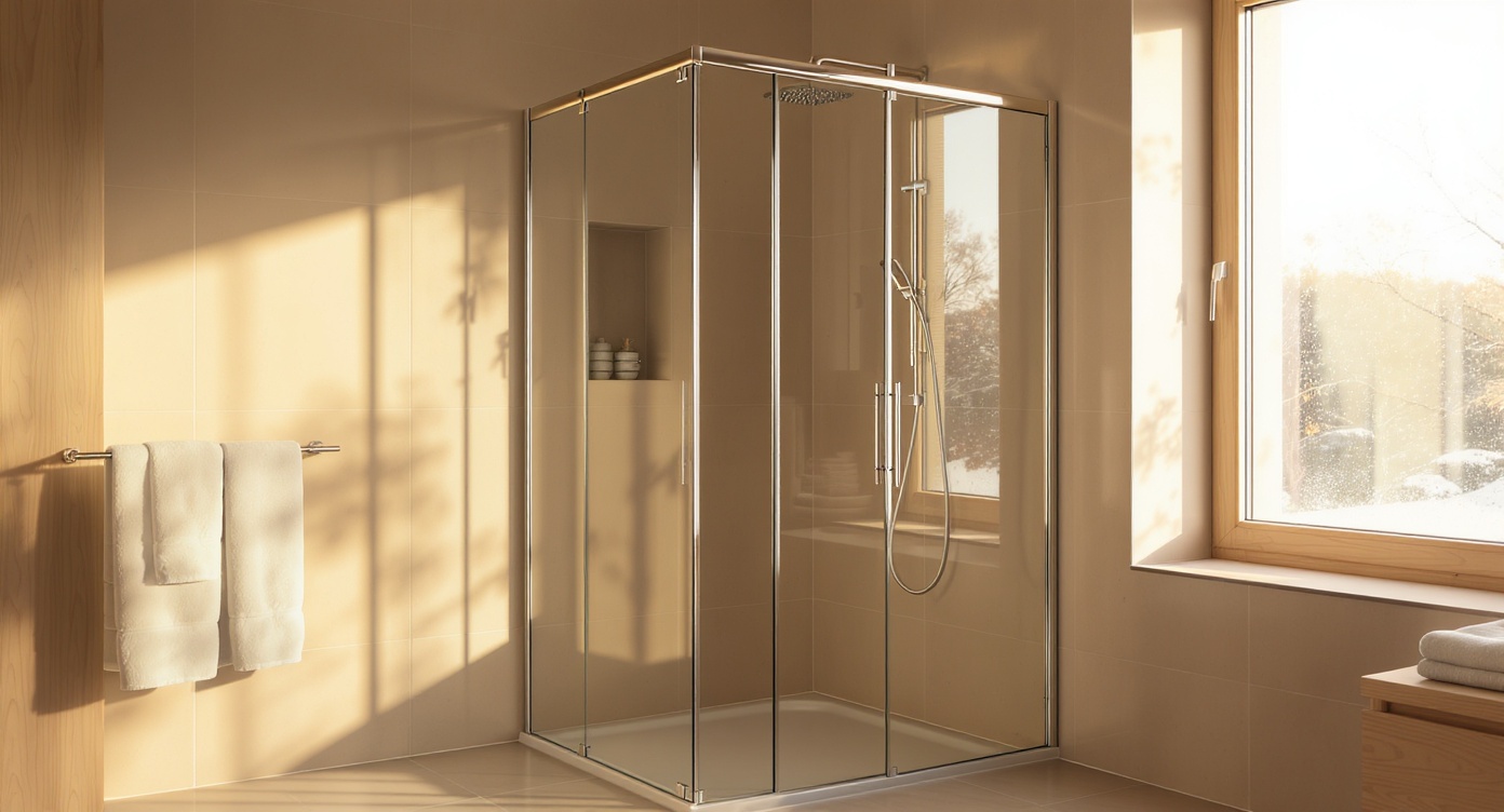 Душевые кабины угловые