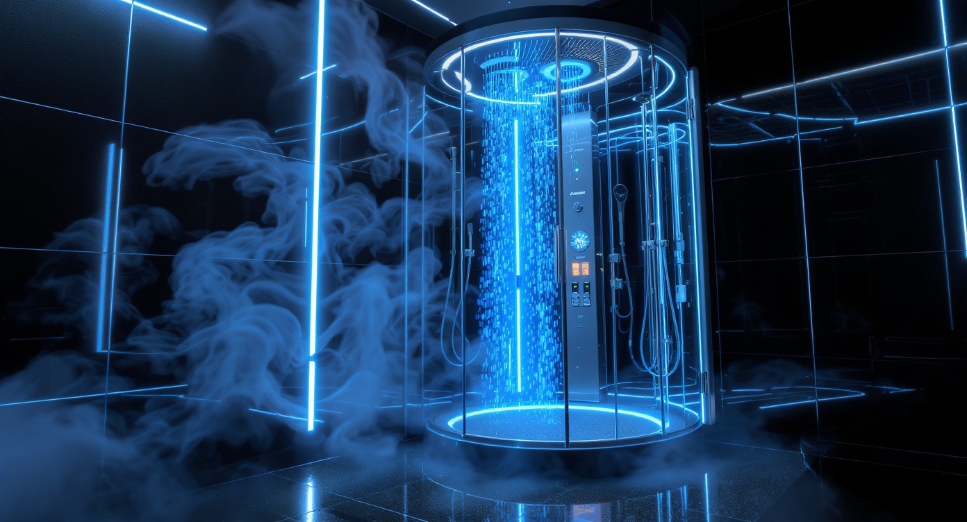 Душевые кабины круглые