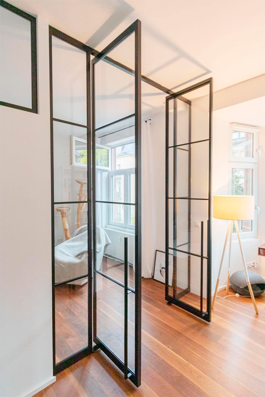 стеклянные двери 