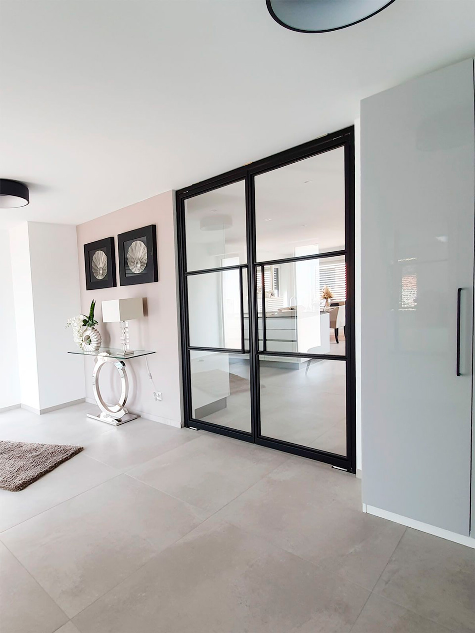 стеклянные двери 