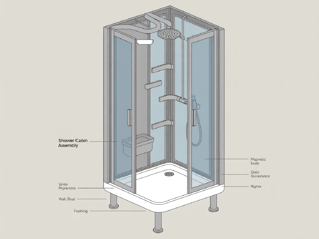 душевые кабины конструкция