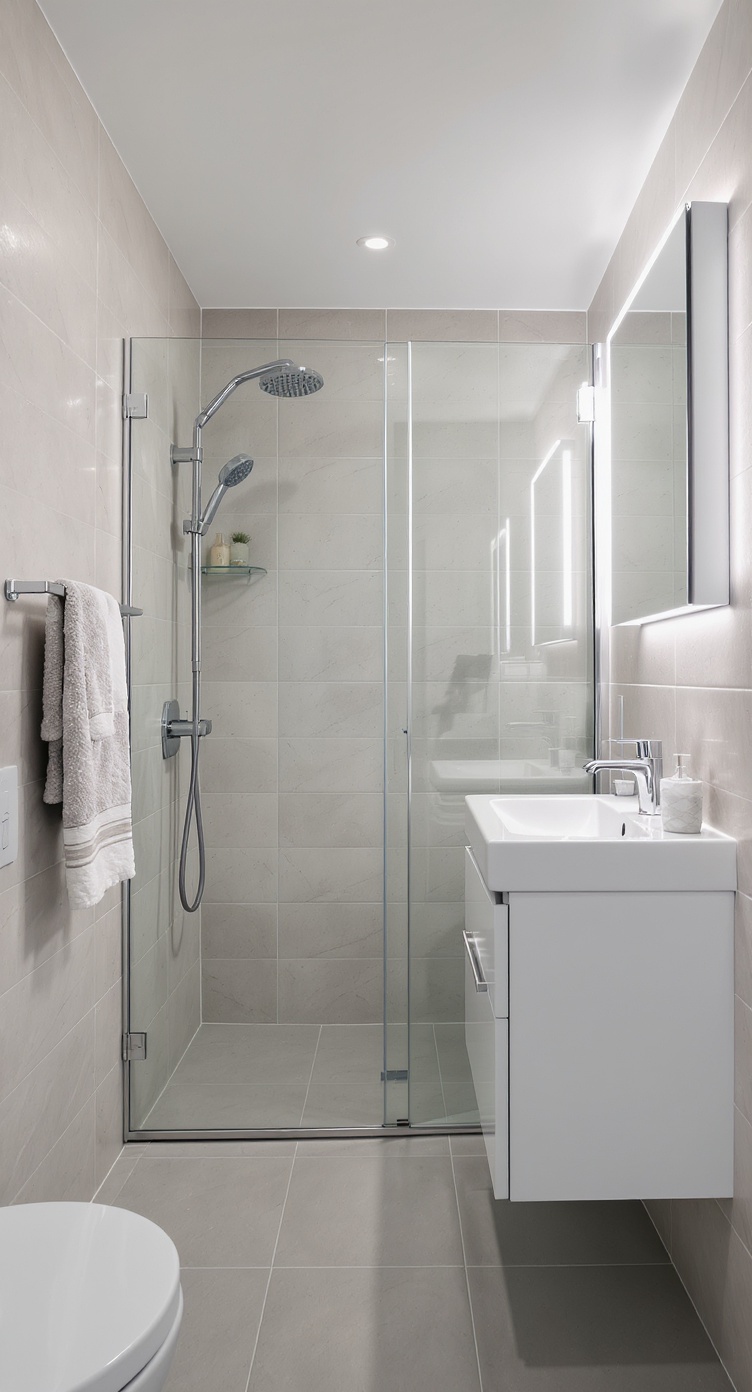 Стеклянные душевые перегородки