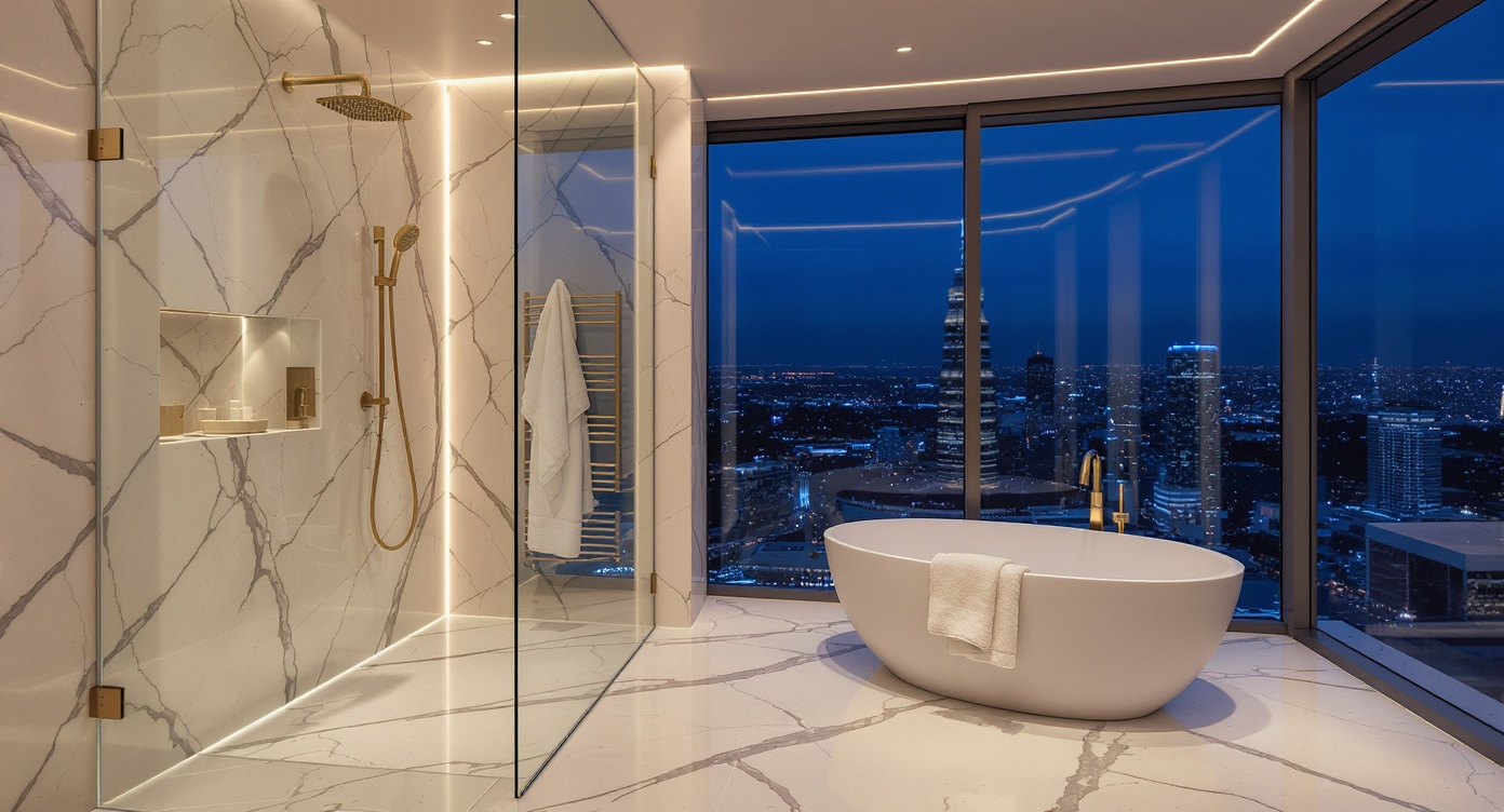 Душевая без двери — современное решение для ванной