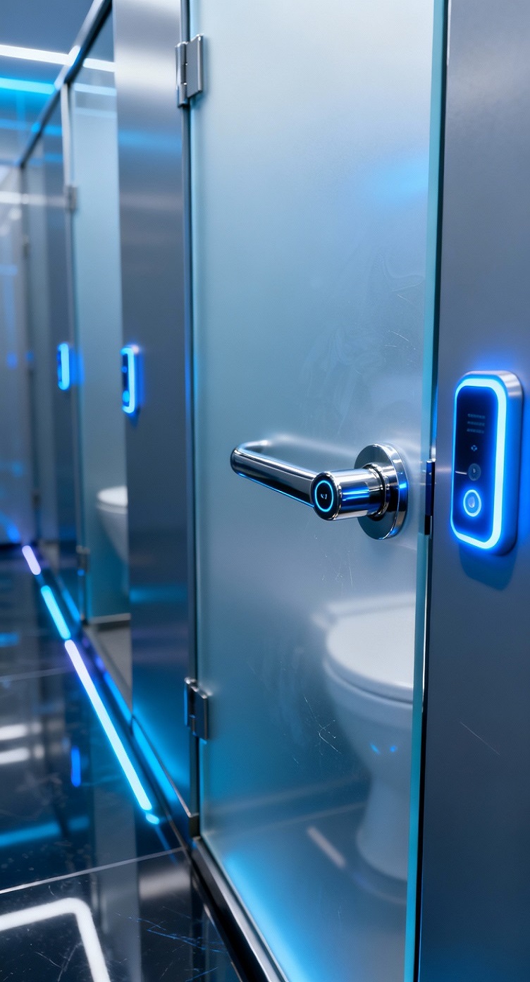 Туалетные перегородки для санузлов из стекла