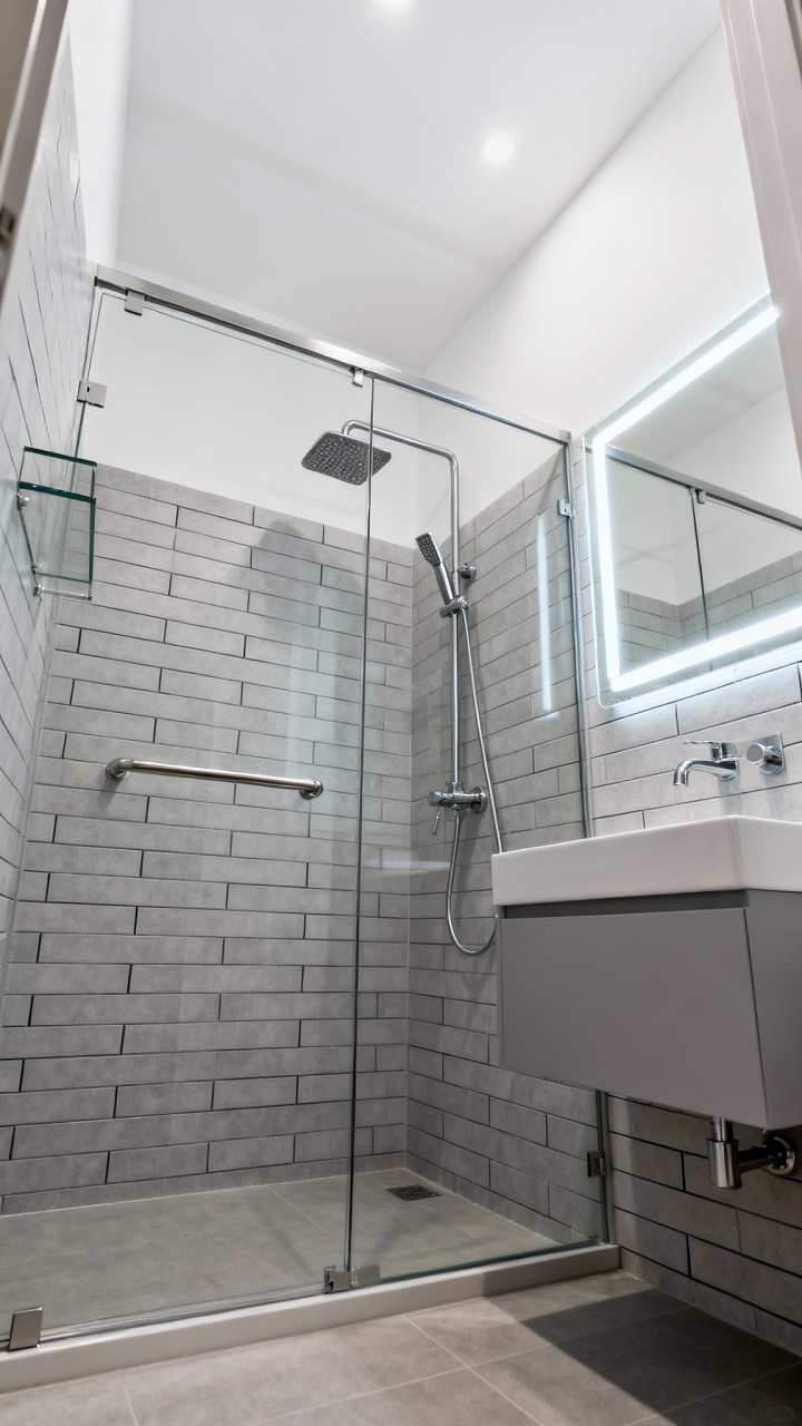 Стеклянные душевые перегородки — современное решение