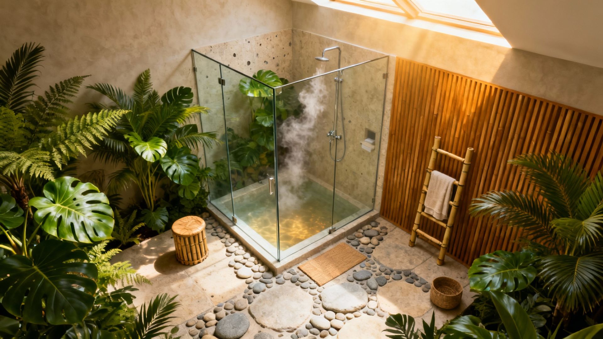 Стеклянные душевые перегородки  для душевой