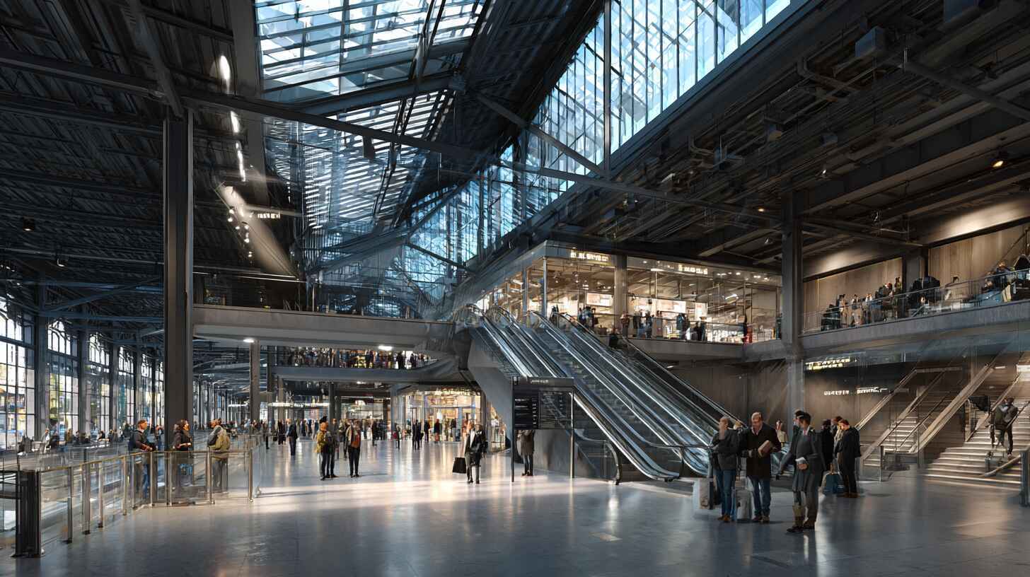 Стеклянные ограждения для вокзалов