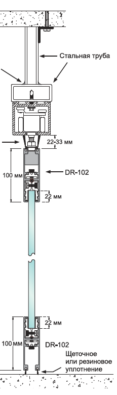 Конструкция механизма перегородки трансформера WS-DR